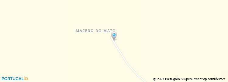 Mapa de Macedo do Mato