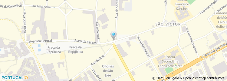 Mapa de Brashopping - Centro Comercial de Braga, Lda