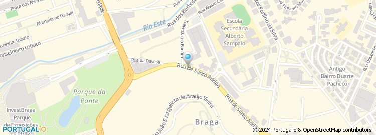 Mapa de Budget, Rent A Car, Braga