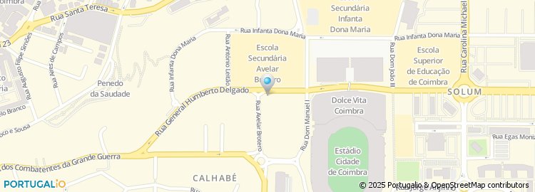 Mapa de Budget, Rent A Car, Coimbra