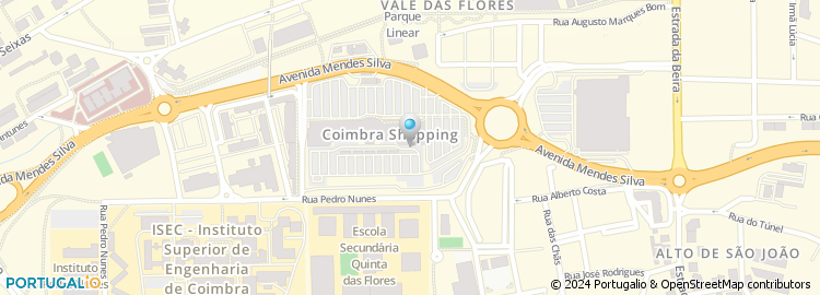 Mapa de C.ª das Sandes, Coimbra Shopping