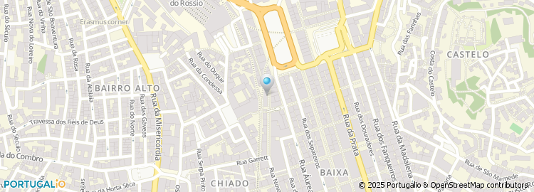 Mapa de Cabeleireiro Novo Chiado