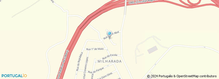Mapa de Cafe Central da Milharada, Lda