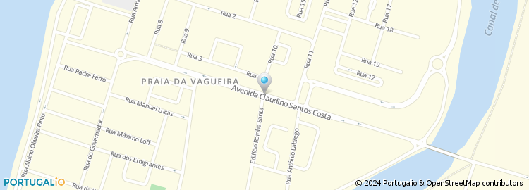 Mapa de Cafe Restaurante Ponte da Vagueira, Lda