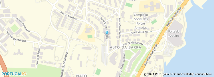 Mapa de Cafetaria Alto da Barra, Lda