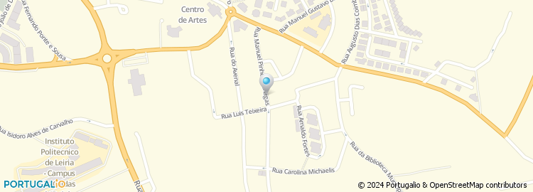Mapa de Rua Manuel Laginha