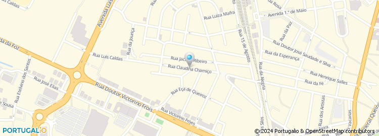 Mapa de Rua Claudina Chamiço