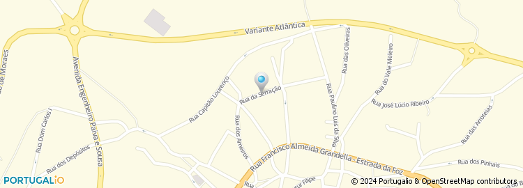 Mapa de Rua da Serração
