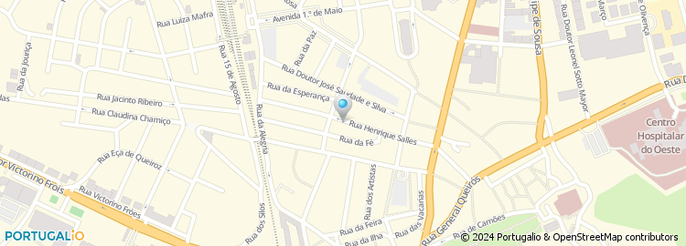 Mapa de Rua Henrique Salles