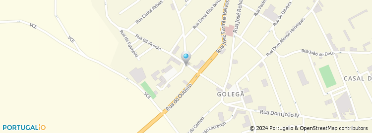 Mapa de Câmara Municipal da Golegã