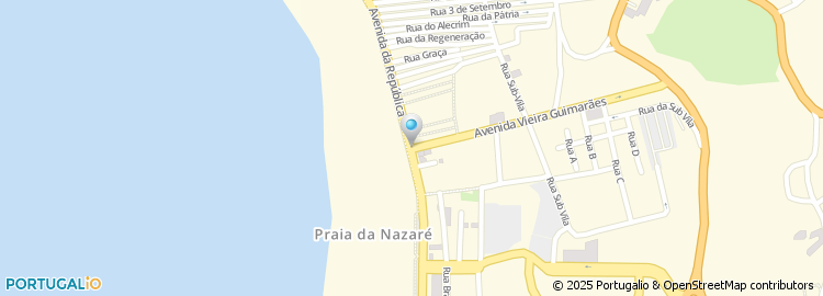 Mapa de Câmara Municipal da Nazare