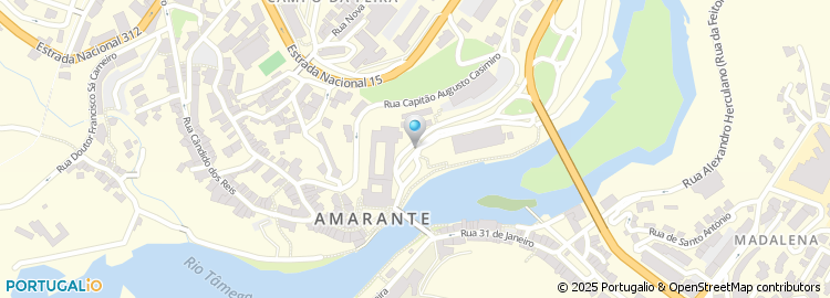 Mapa de Câmara Municipal de Amarante