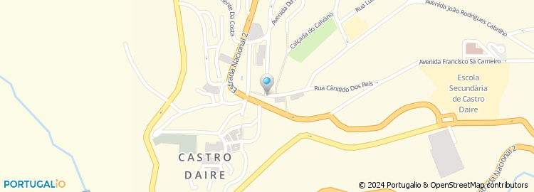 Mapa de Câmara Municipal de Castro Daire