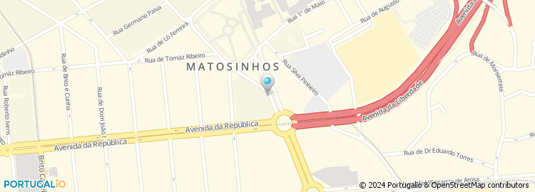 Mapa de Câmara Municipal de Matosinhos