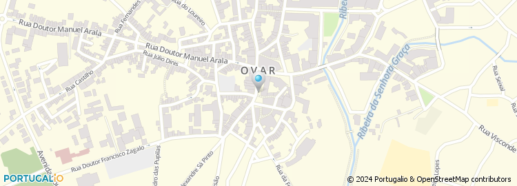 Mapa de Câmara Municipal de Ovar