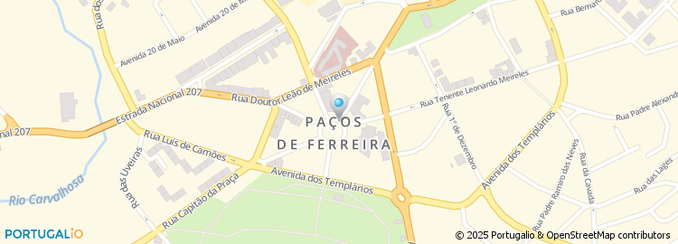 Mapa de Câmara Municipal de Paços de Ferreira