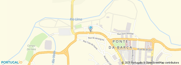 Mapa de Câmara Municipal de Ponte da Barca