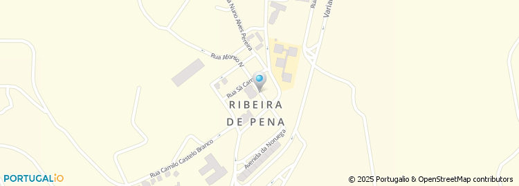 Mapa de Câmara Municipal de Ribeira de Pena