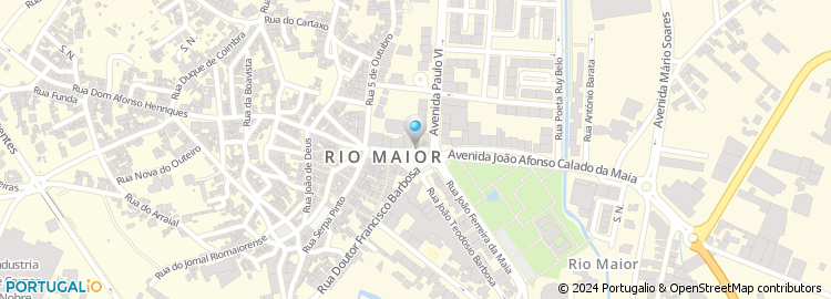 Mapa de Câmara Municipal de Rio Maior