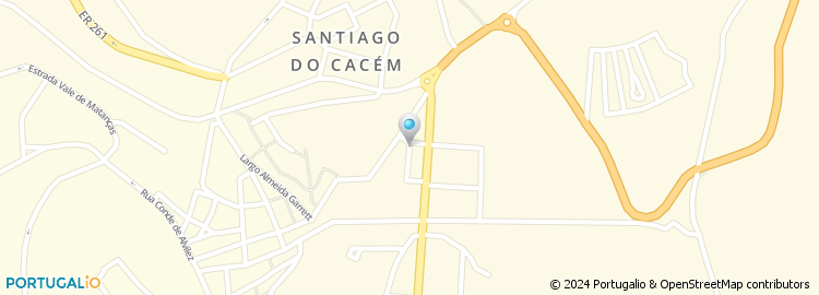 Mapa de Câmara Municipal de Santiago do Cacem