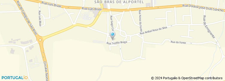 Mapa de Câmara Municipal de São Braz de Alportel