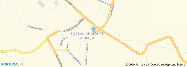 Mapa de Câmara Municipal de Sobral de Monte Agraço