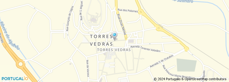 Mapa de Câmara Municipal de Torres Vedras