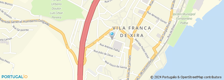 Mapa de Câmara Municipal de Vila Franca de Xira