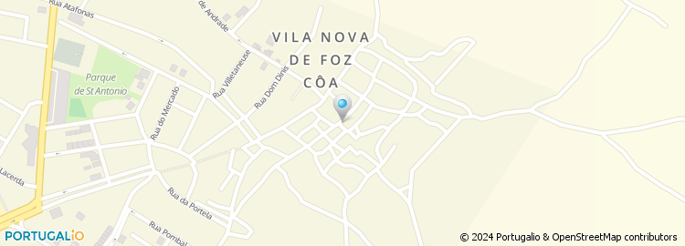 Mapa de Câmara Municipal de Vila Nova de Foz Coa
