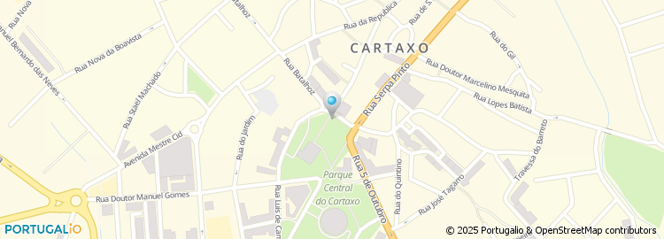 Mapa de Câmara Municipal do Cartaxo