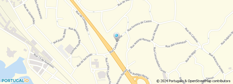 Mapa de Rua Carlos Portela
