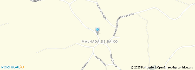 Mapa de Malhada de Baixo