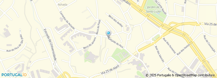 Mapa de Caritas Diocesana Funchal