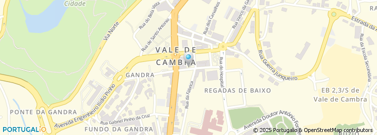 Mapa de Cartório Notarial de Vale de Cambra