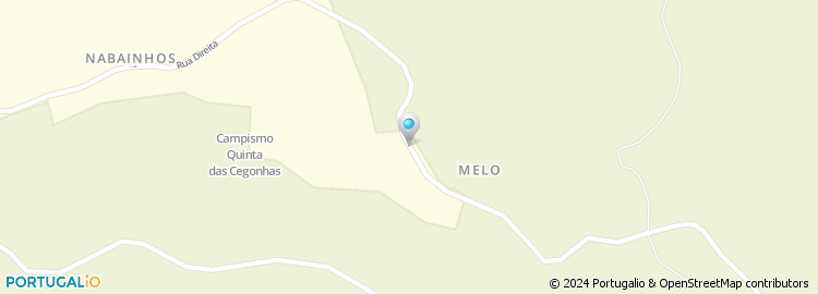 Mapa de Casa da Ribeira de Melo Turismo Rural, Lda