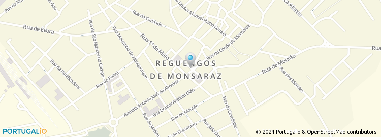 Mapa de Casa de Convivio da Vila de Reguengos de Monsaraz
