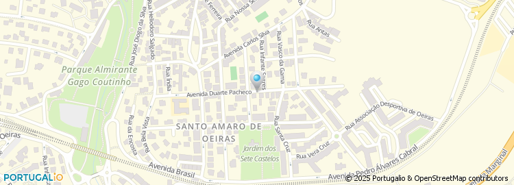 Mapa de Casa de Repouso de Santo Amaro de Oeiras e Padre Cruz