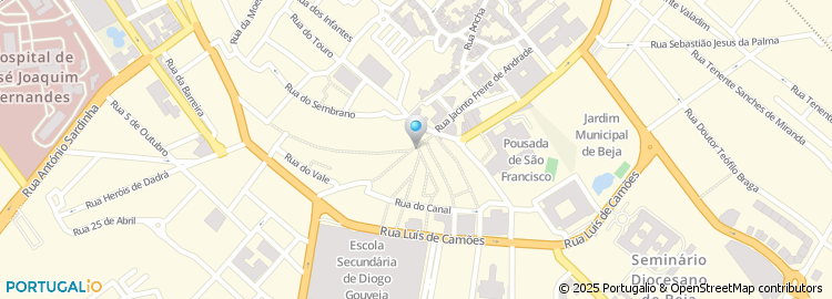 Mapa de Casa do Benfica de Beja