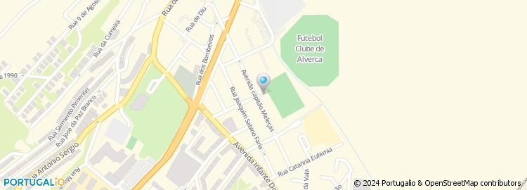 Mapa de Casa do Benfica em Alverca do Ribatejo
