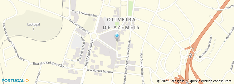Mapa de Casa Museu Regional de Oliveira Azemeis