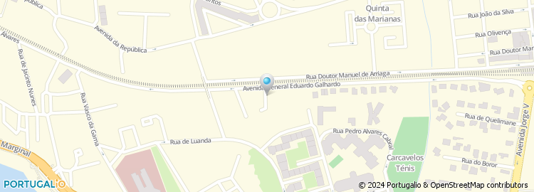 Mapa de Rua Almirante Matos Moreira