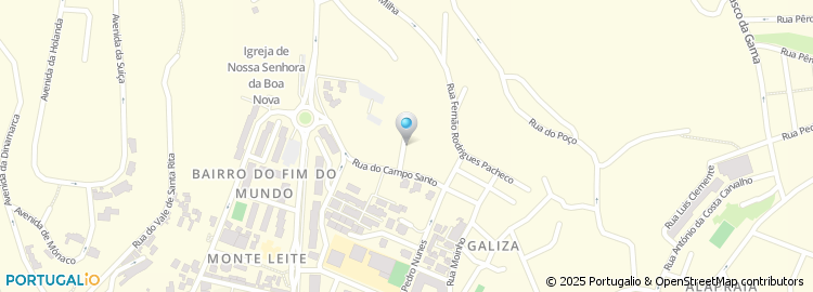 Mapa de Rua Alto da Milha