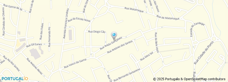 Mapa de Rua Antão Gonçalves