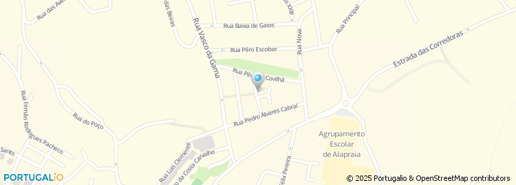 Mapa de Rua Bartolomeu Dias