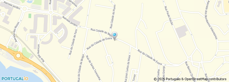 Mapa de Rua Cidade de Évora