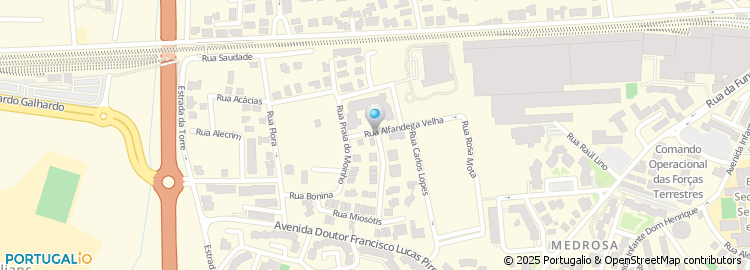 Mapa de Rua da Alfândega Velha