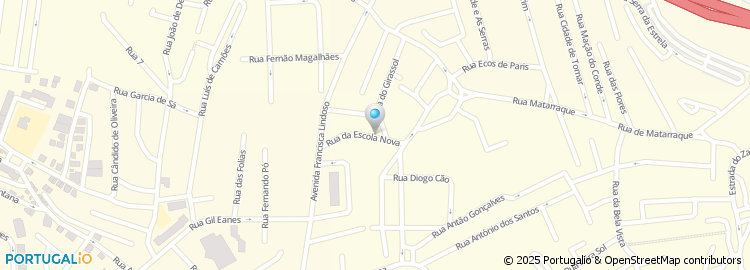 Mapa de Rua da Escola Nova