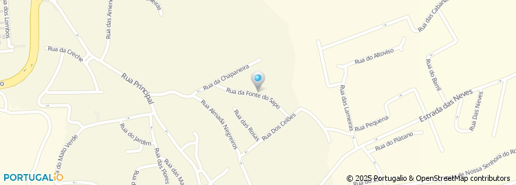 Mapa de Rua da Fonte do Sapo