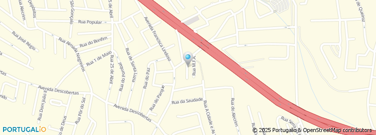 Mapa de Rua da Malha