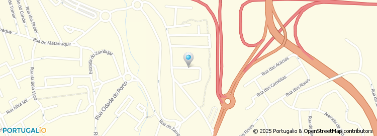 Mapa de Rua da Villa Romana de Freiria